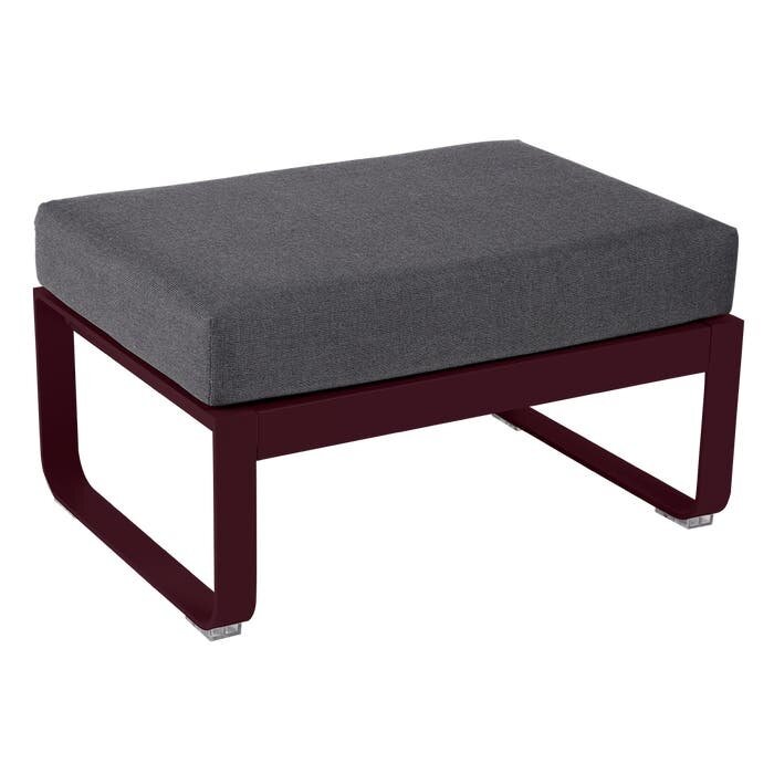 Fermob Bellevie 1-Seater Ottoman Graphite Grey Cushion