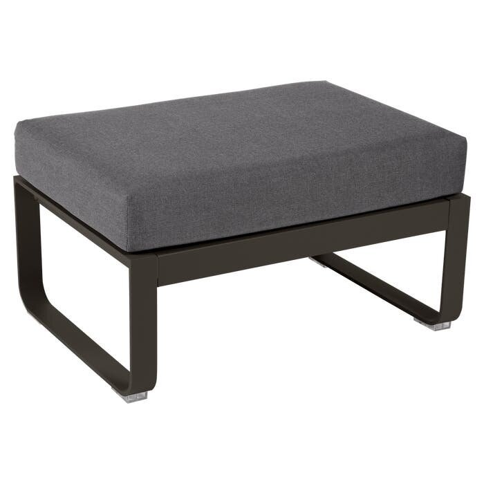Fermob Bellevie 1-Seater Ottoman Graphite Grey Cushion