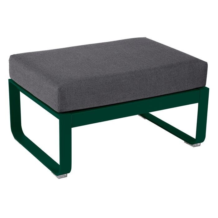 Fermob Bellevie 1-Seater Ottoman Graphite Grey Cushion