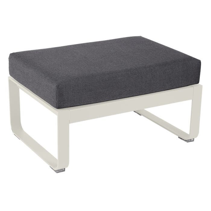 Fermob Bellevie 1-Seater Ottoman Graphite Grey Cushion