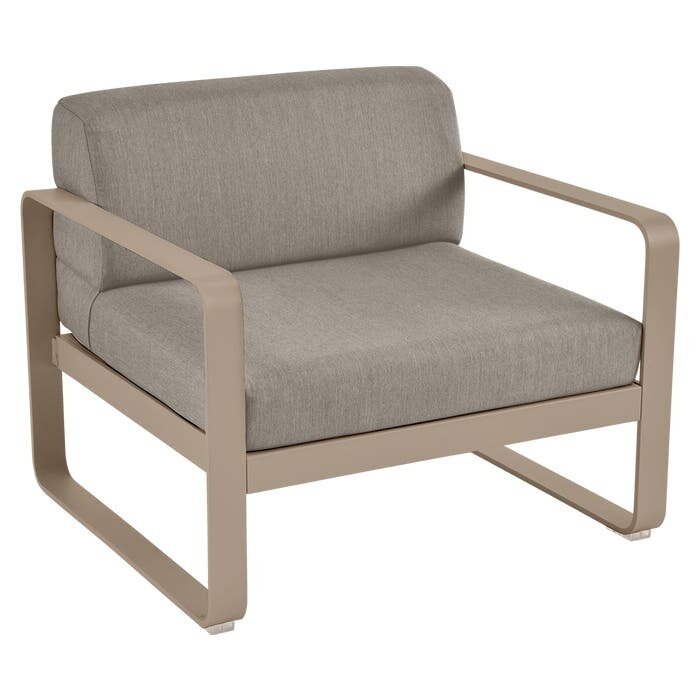Fermob Bellevie Armchair Grey Taupe Cushion