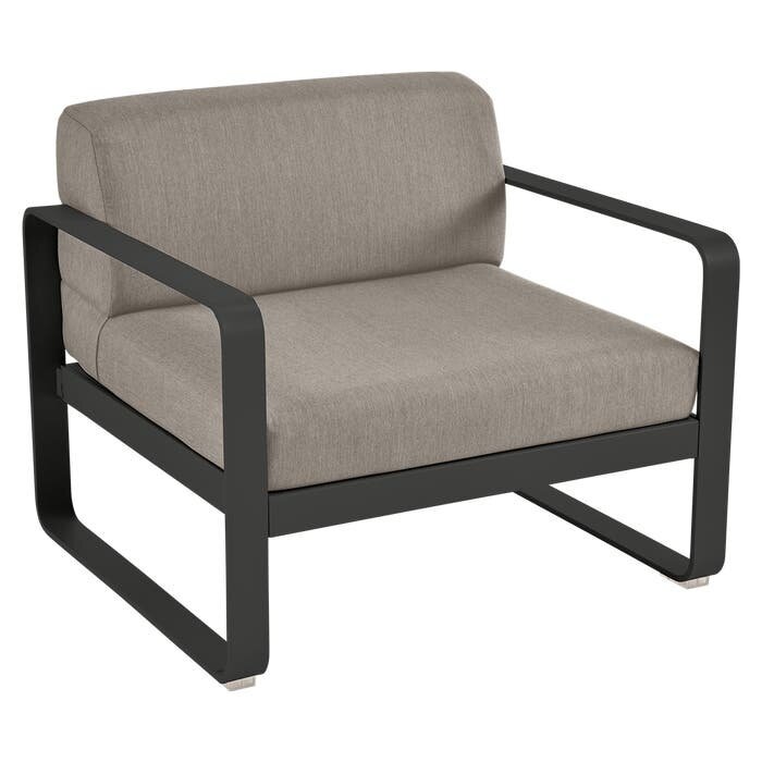 Fermob Bellevie Armchair Grey Taupe Cushion