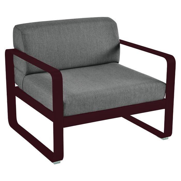 Fermob Bellevie Armchair Graphite Grey Cushion