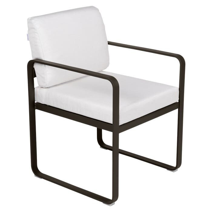 Fermob Bellevie Dining Armchair Off-White Cushion