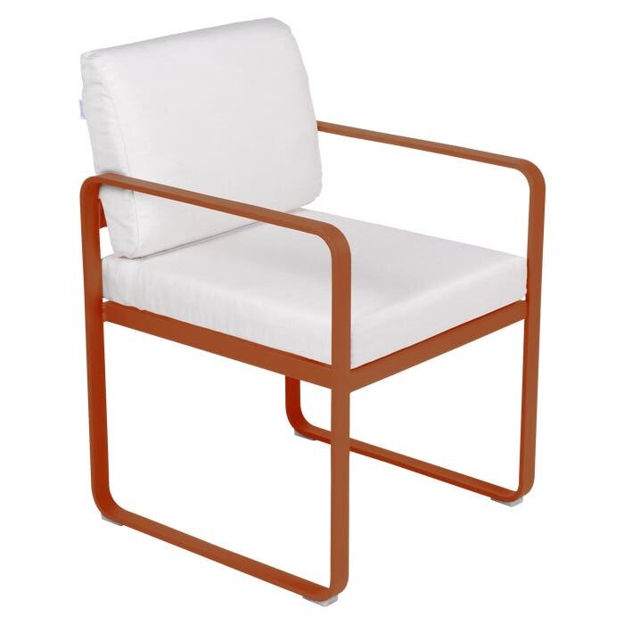 Fermob Bellevie Dining Armchair Off-White Cushion