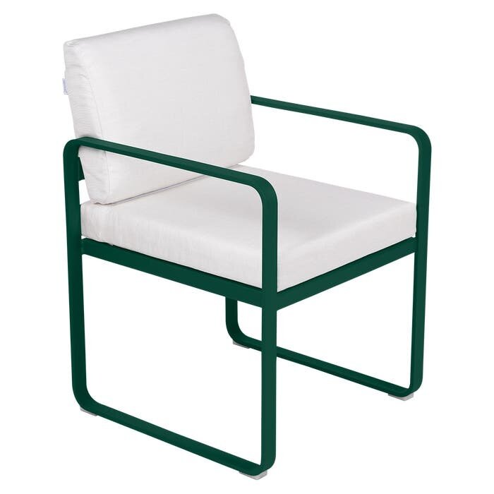 Fermob Bellevie Dining Armchair Off-White Cushion