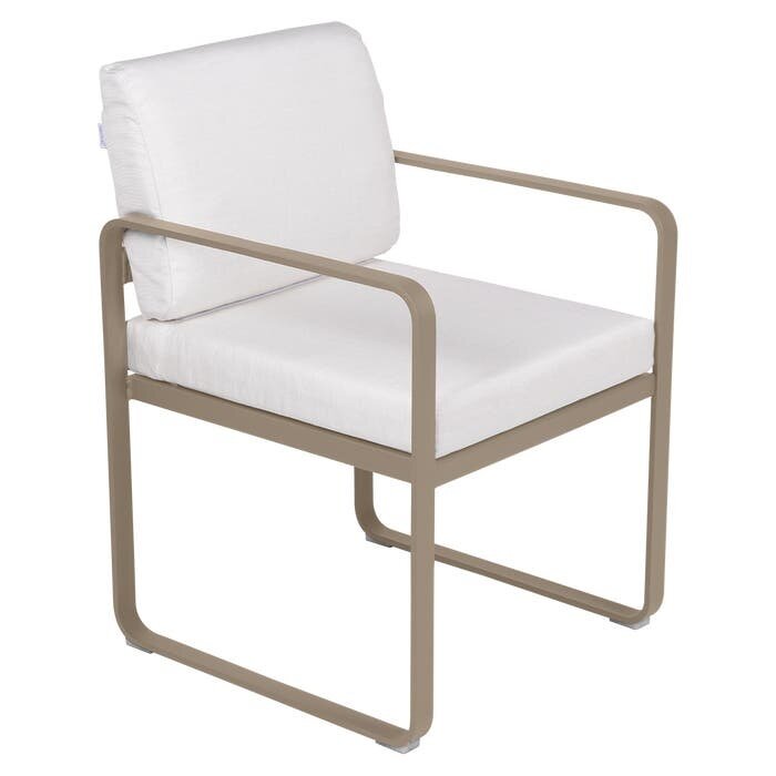 Fermob Bellevie Dining Armchair Off-White Cushion