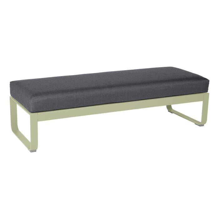 Fermob Bellevie 2-Seater Ottoman Graphite Grey Cushion