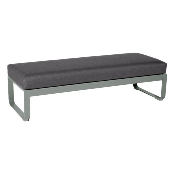 Fermob Bellevie 2-Seater Ottoman Graphite Grey Cushion