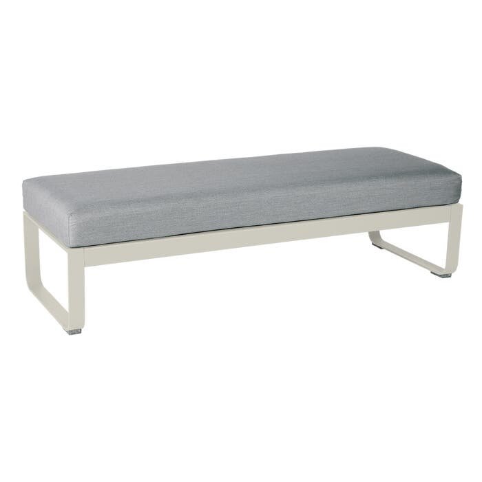 Fermob Bellevie 2-Seater Ottoman Flannel Grey Cushion