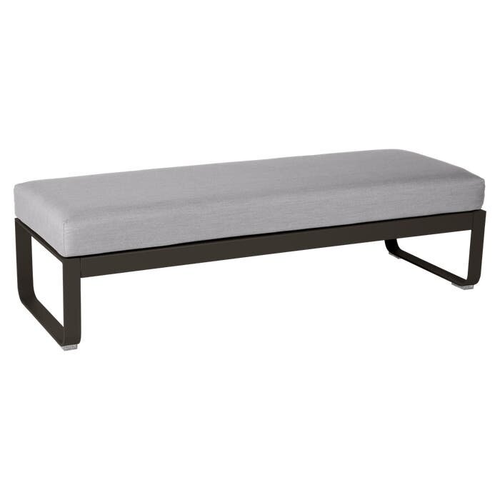 Fermob Bellevie 2-Seater Ottoman Flannel Grey Cushion