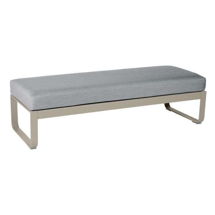 Fermob Bellevie 2-Seater Ottoman Flannel Grey Cushion