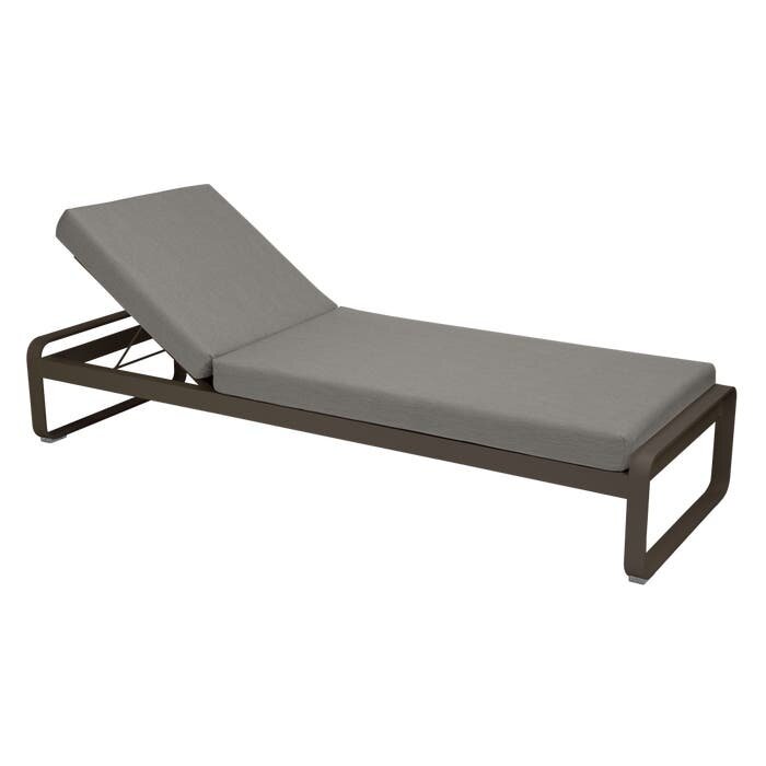 Fermob Bellevie Sunlounger Grey Taupe Cushion