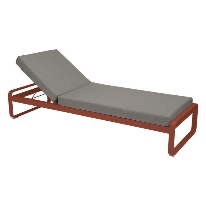 Fermob Bellevie Sunlounger Grey Taupe Cushion