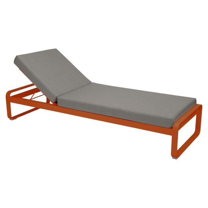 Fermob Bellevie Sunlounger Grey Taupe Cushion