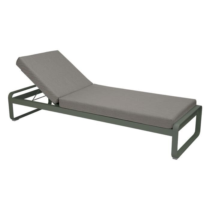 Fermob Bellevie Sunlounger Grey Taupe Cushion