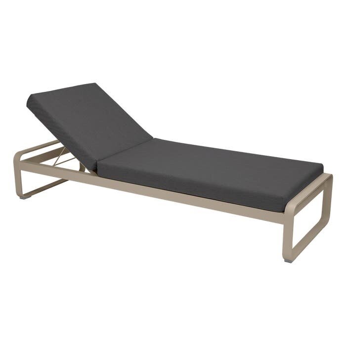Fermob Bellevie Sunlounger Graphite Grey Cushion