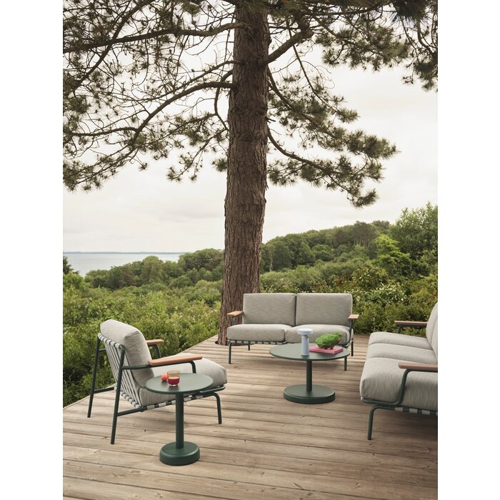 Muuto Settle Sofa 3-Seater Dark Green Frame Laze