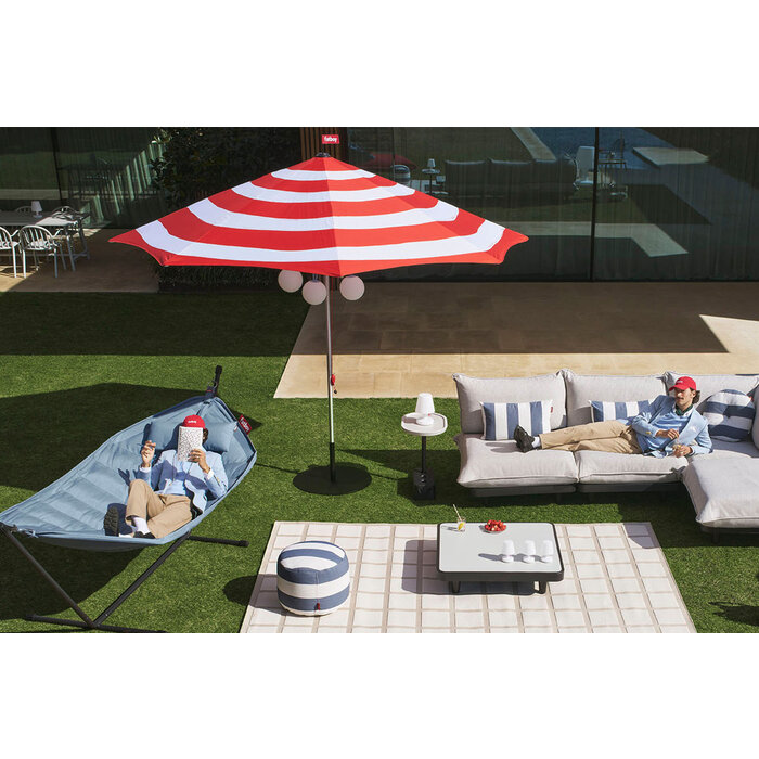 Fatboy Stripesol Parasol + Base Black Ø 350 cm