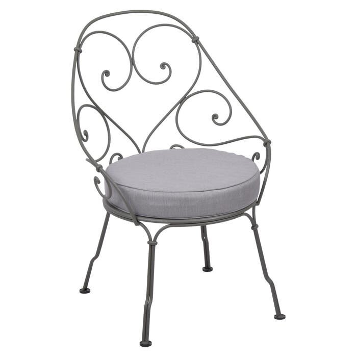 Fermob 1900 Cabriolet Armchair Flannel Grey Cushion