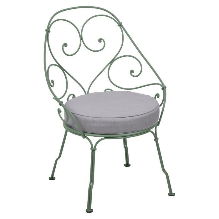 Fermob 1900 Cabriolet Armchair Flannel Grey Cushion