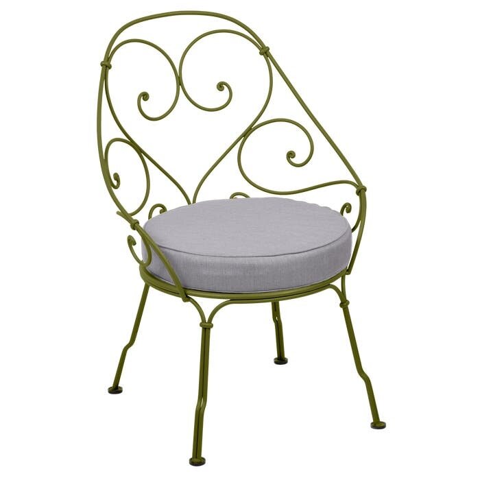 Fermob 1900 Cabriolet Armchair Flannel Grey Cushion