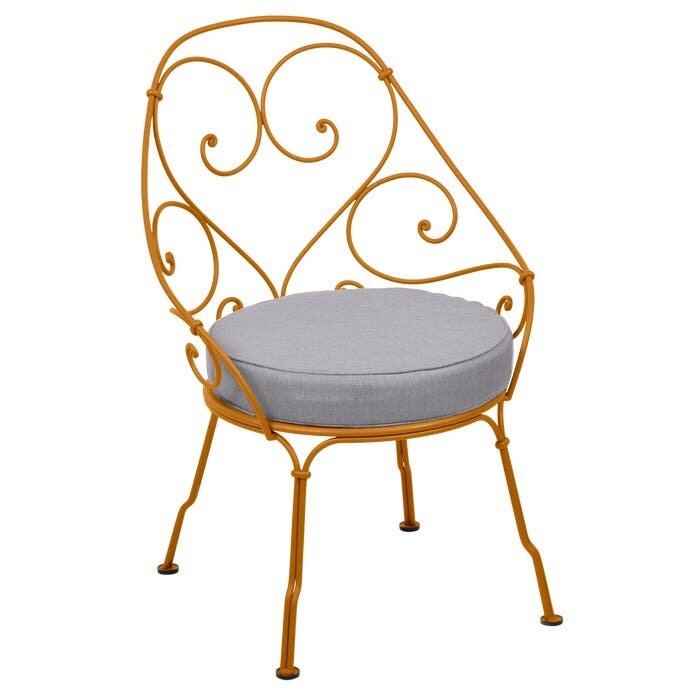 Fermob 1900 Cabriolet Armchair Flannel Grey Cushion