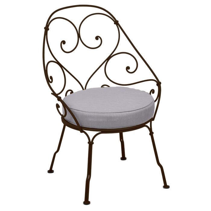 Fermob 1900 Cabriolet Armchair Flannel Grey Cushion