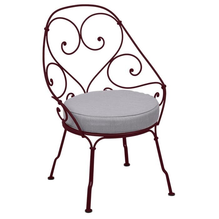 Fermob 1900 Cabriolet Armchair Flannel Grey Cushion