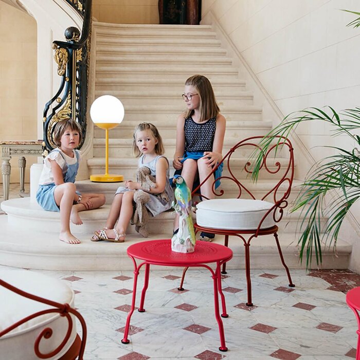 Fermob 1900 Cabriolet Armchair Graphite Grey Cushion