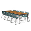 Tuinset 8x Click Dining Armchair + Four Table 270 cm