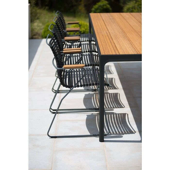 HOUE Tuinset 8x Click Dining Armchair + Four Table 270 cm