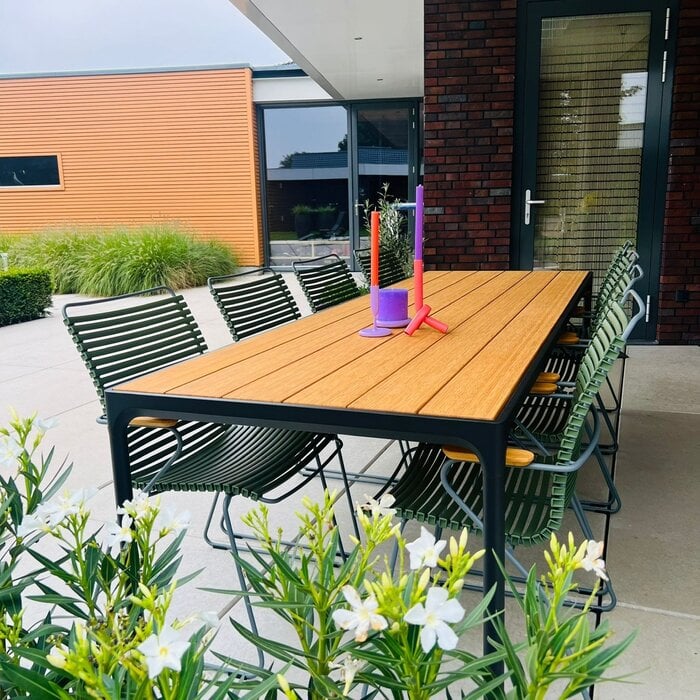 HOUE Tuinset 8x Click Dining Armchair + Four Table 270 cm