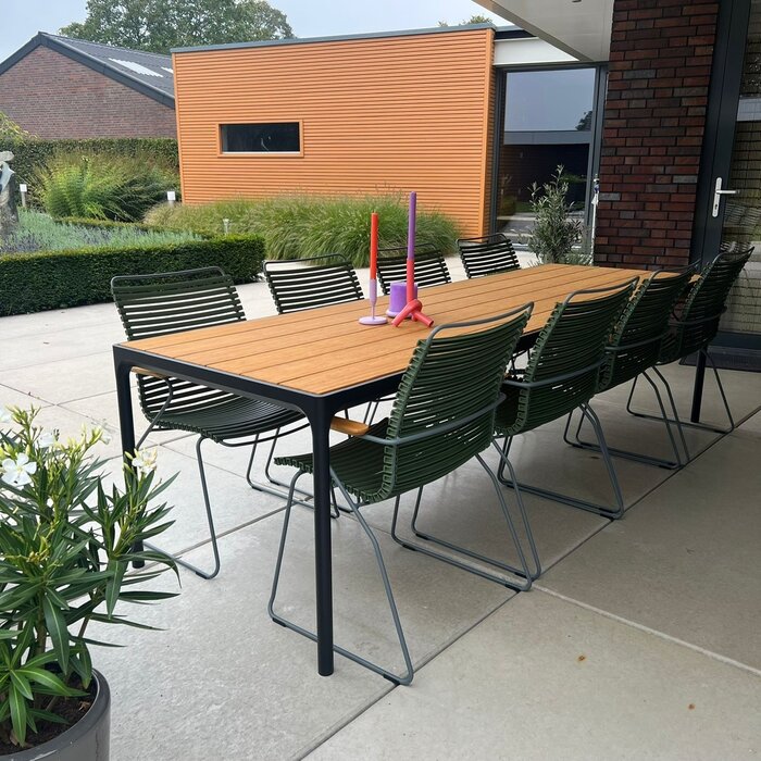 HOUE Tuinset 8x Click Dining Armchair + Four Table 270 cm