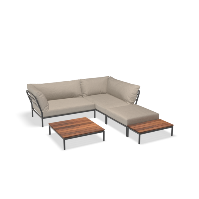HOUE Level 2 Sofa Set 2 Frame Dark Grey