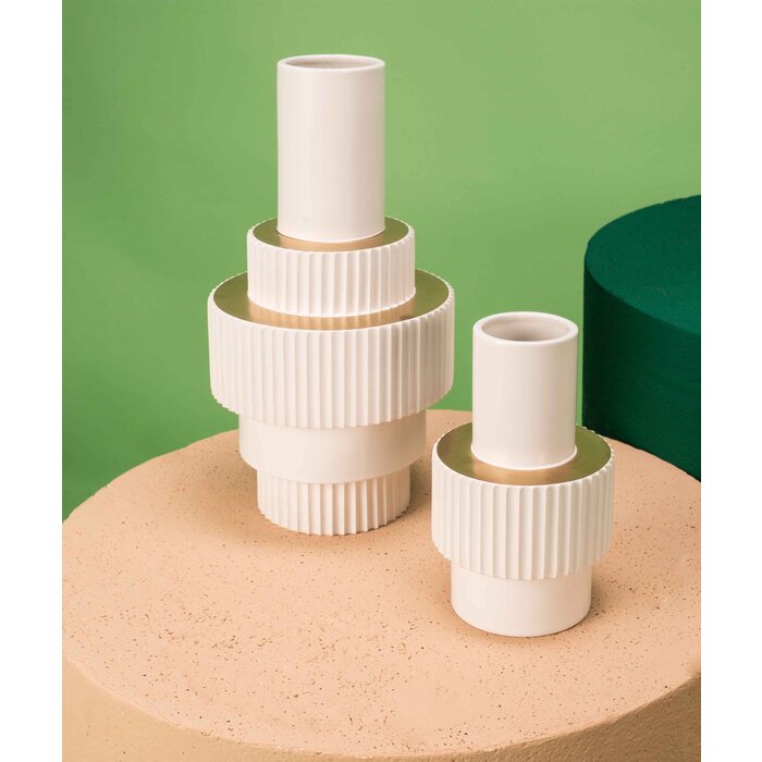 Pols Potten Vase Gear White