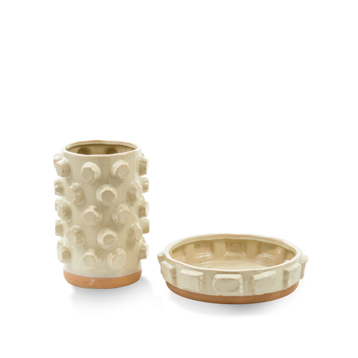 Pols Potten Vase Structure M Beige