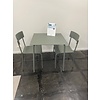 Bistro Set Tafel + 2 Stoelen Eucalyptus Groen