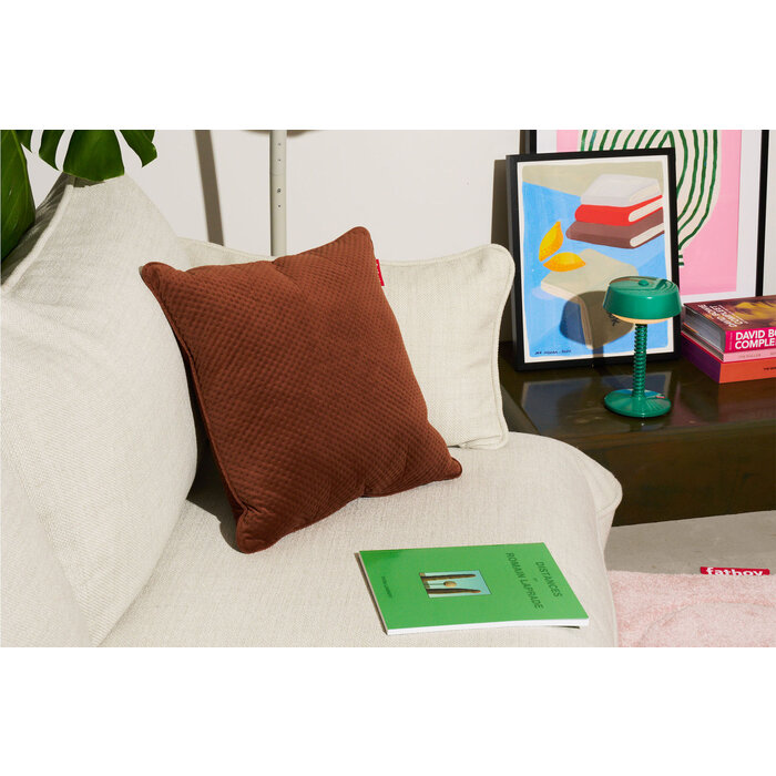 Fatboy Recycled Square Pillow Royal Velvet Tobacco