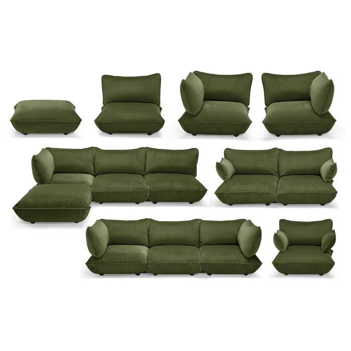 Fatboy Sumo Corner Sofa Velvet Recycled