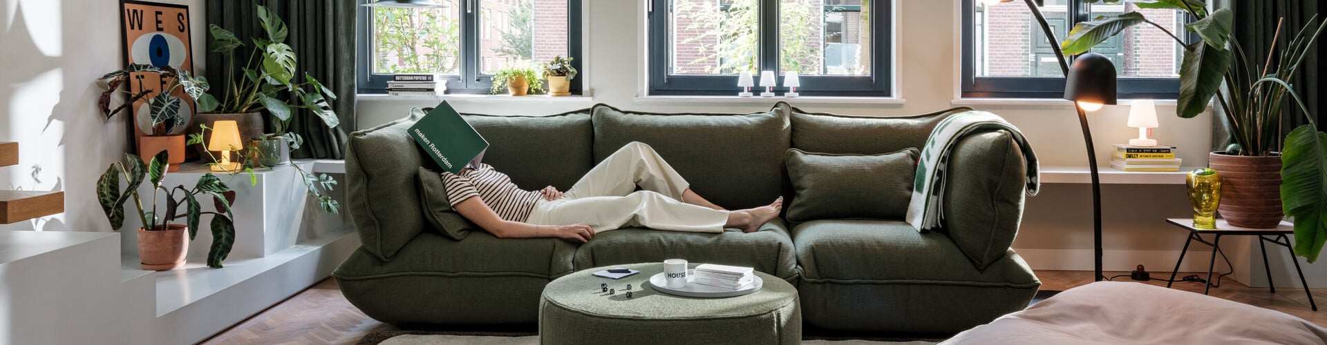 De nieuwe Fatboy Sumo Sofa nu bij GRAUS wonen: luxe modulariteit in Velvet, Cord & Bouclé