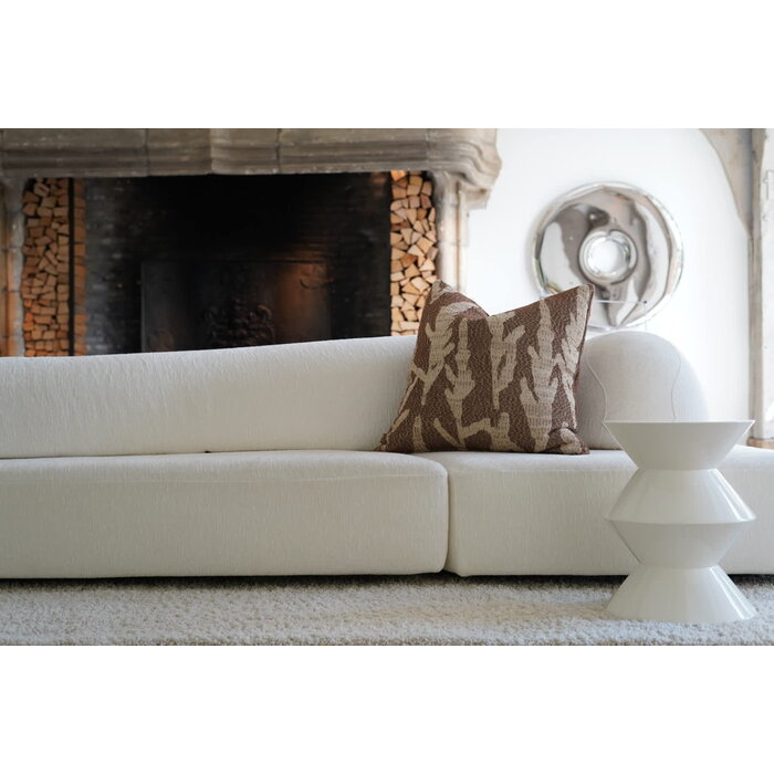 Omar Antwerp Gustave Cushion Beige/Brown