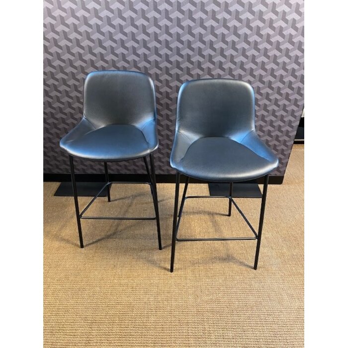 Walter Knoll Sheru 1454 Barstool Leather Select 1300 Black