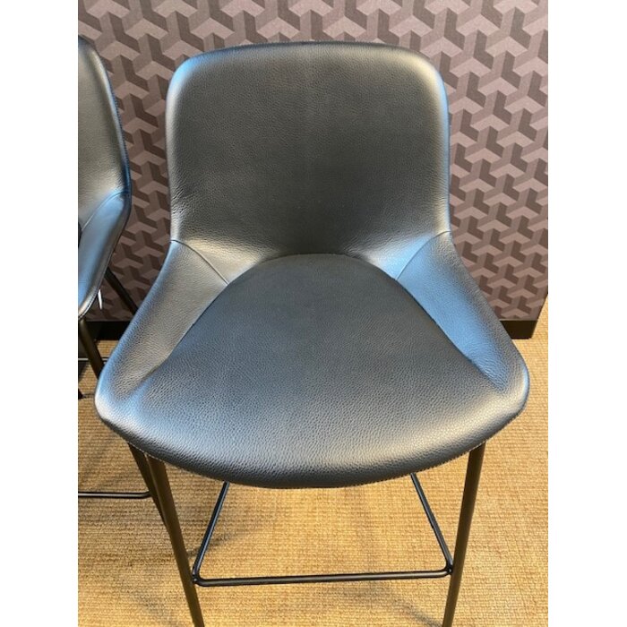 Walter Knoll Sheru 1454 Barstool Leather Select 1300 Black