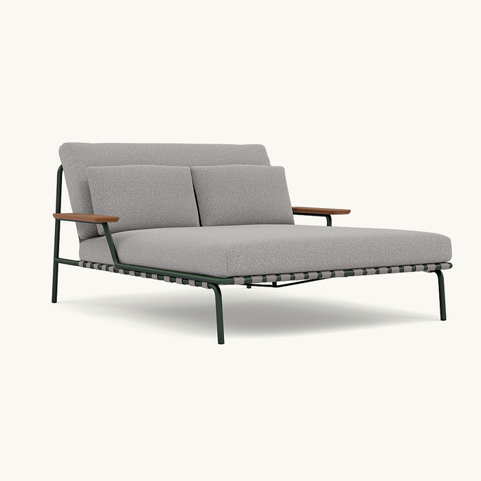 Muuto Settle Lounge Bed Dark Green Frame