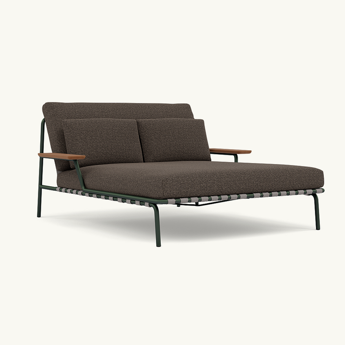 Muuto Settle Lounge Bed Dark Green Frame