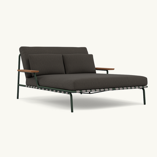Muuto Settle Lounge Bed Dark Green Frame