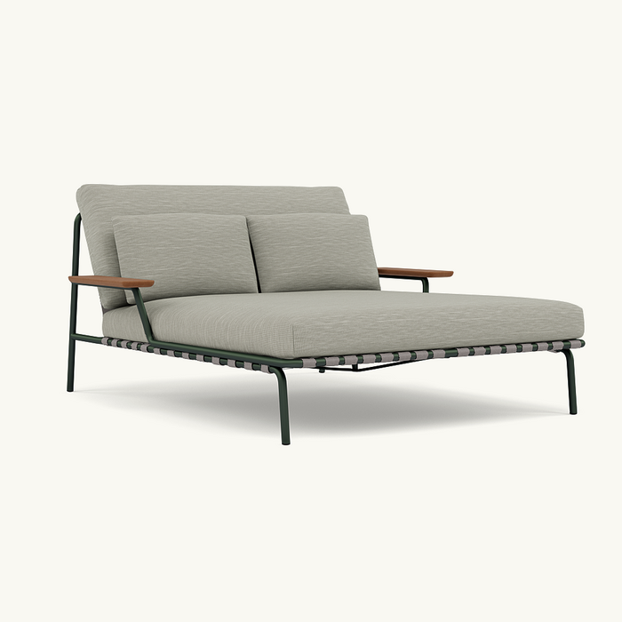 Muuto Settle Lounge Bed Dark Green Frame