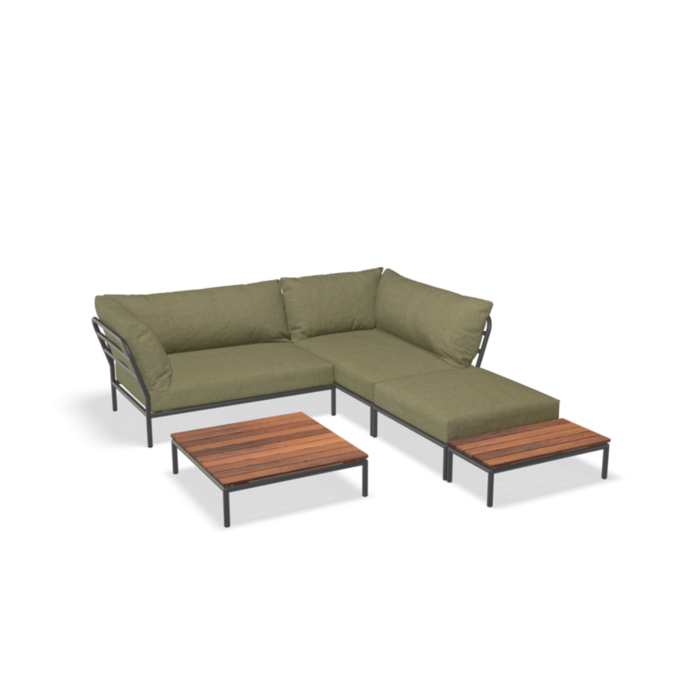 HOUE Level 2 Sofa Set 2 Frame Dark Grey