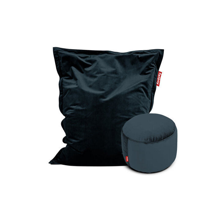 Fatboy Original Slim Velvet Zitzak + Poef